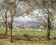 Camille Pissarro Park view oil